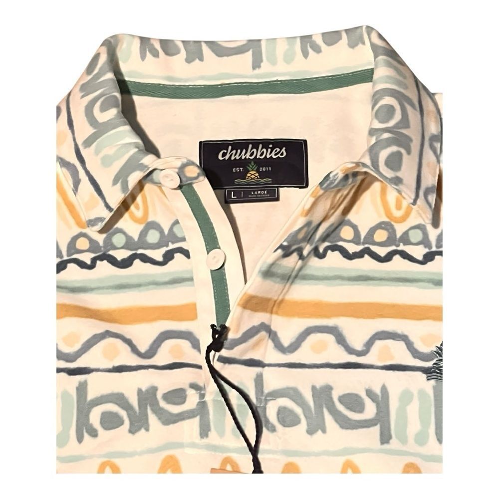 Chubbies NWT Rugby Style Soft Fleece Pullover “The Scribbler” men’s size large